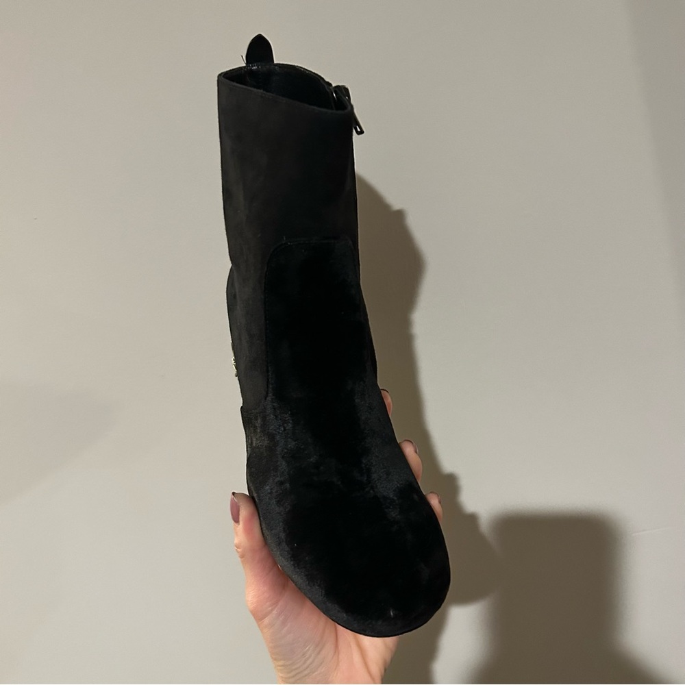 COACH Black Boots with Embellished Heel - Picture 3 of 14